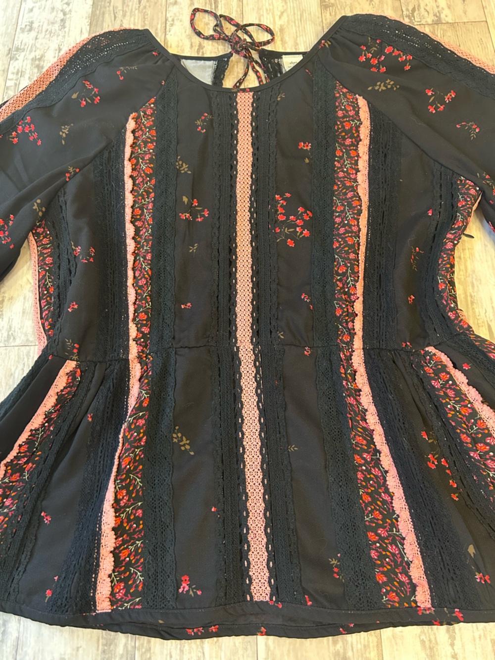 Anthropologie Seen Worn Kept Annemette Peplum Floral Blouse - Picture 12 of 16